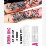 Adrian Hing. New direction of colour in japanese style, Tattoo Life Magazine 144