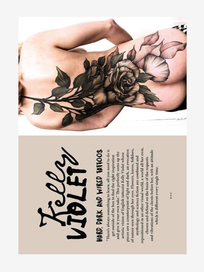 Kelly Violet. Hard, dark and wired tattoos, Tattoo Life Magazine 139