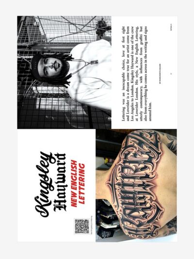 Kingsley Hayward: “New English” Lettering, Tattoo Life Magazine 141