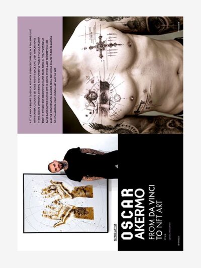 Oscar Akermo: from Leonardo da Vinci to NFT Art, Tattoo Life Magazine 134