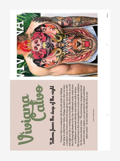 The female faces of the Spanish tattoo artist Viviana Calvo, Tattoo Life Magazine 138