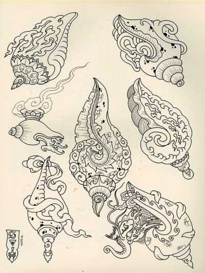 Artwork from book 1000 Oriental Tattoo Designs