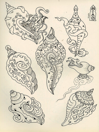 Artwork from book 1000 Oriental Tattoo Designs