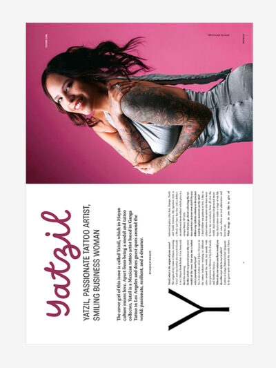 Cover girl: Yatzil, tattoo artist from Los Angeles